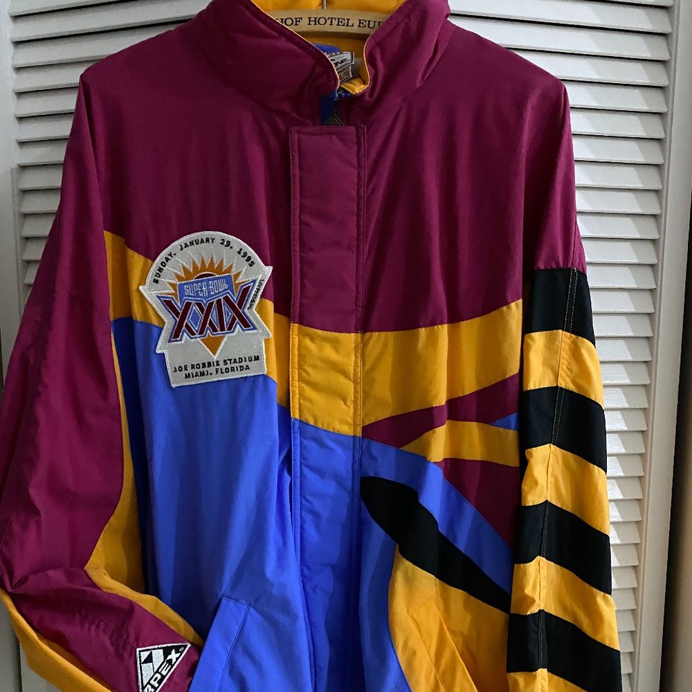 Rare APEX Joe Robbie XXIX Bomber Super Bowl Jacket
